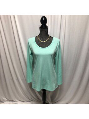 LuLaRoe Top Womens Size Small Mint Green Long Sleeve Casual Comfy Shirt